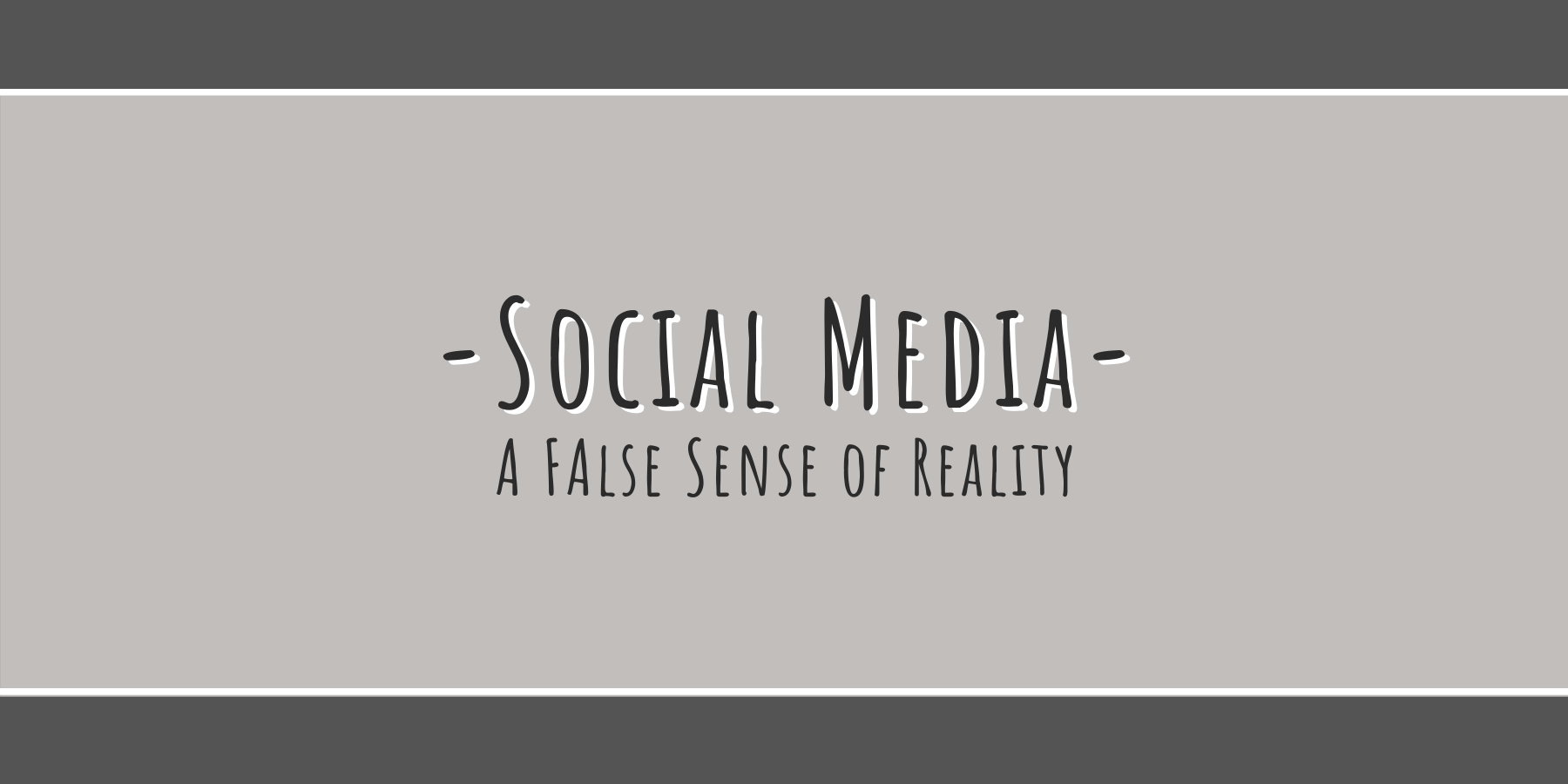 Social Media - A False Sense of Reality - sewingandthings